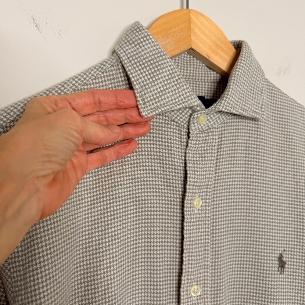 Polo Ralph Lauren Slim Fit Brushed Flannel Shirt Men’s Check Button Down pony - Picture 3 of 10
